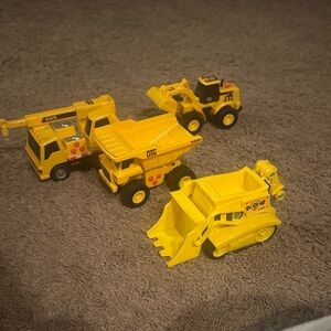 Yellow Construction tractor Toy Vehicle Set